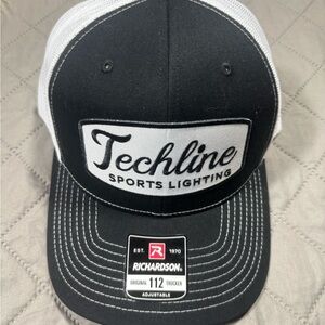 Techline Sports Lighting Black and White Trucker Hat